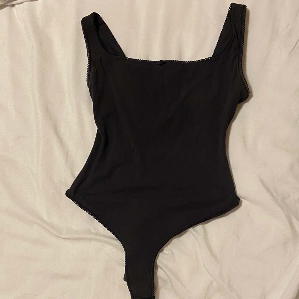 SKIMS Black Bodysuit